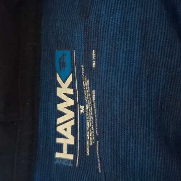3 for $10 Bundle Sale! Tony Hawk Blue Hooded Henley Shirt Front Pockets Size M - Picture 3 of 3